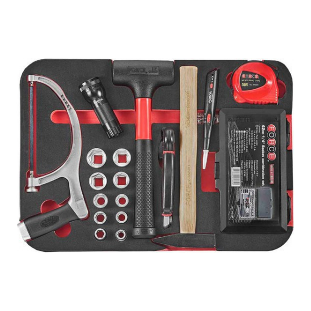 Suitcase with 107 pcs of tools