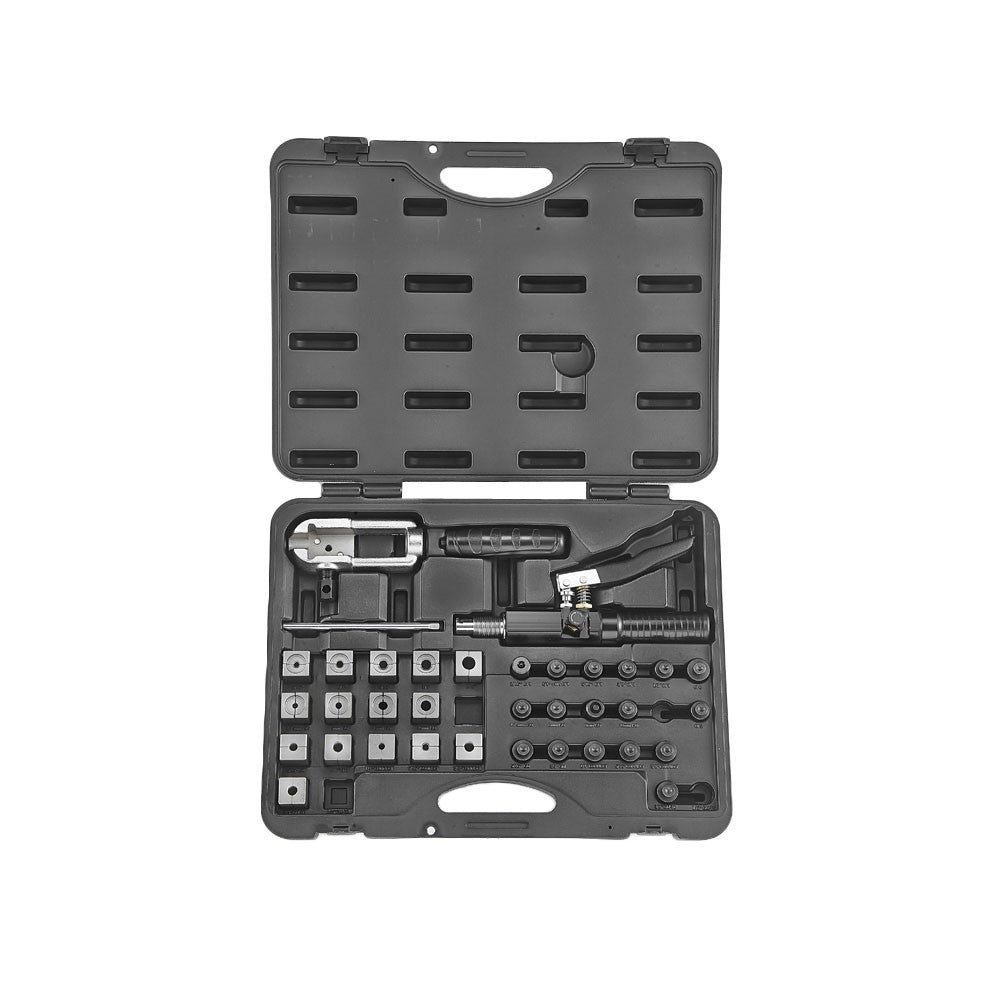 Universal hydraulic flaring tool set