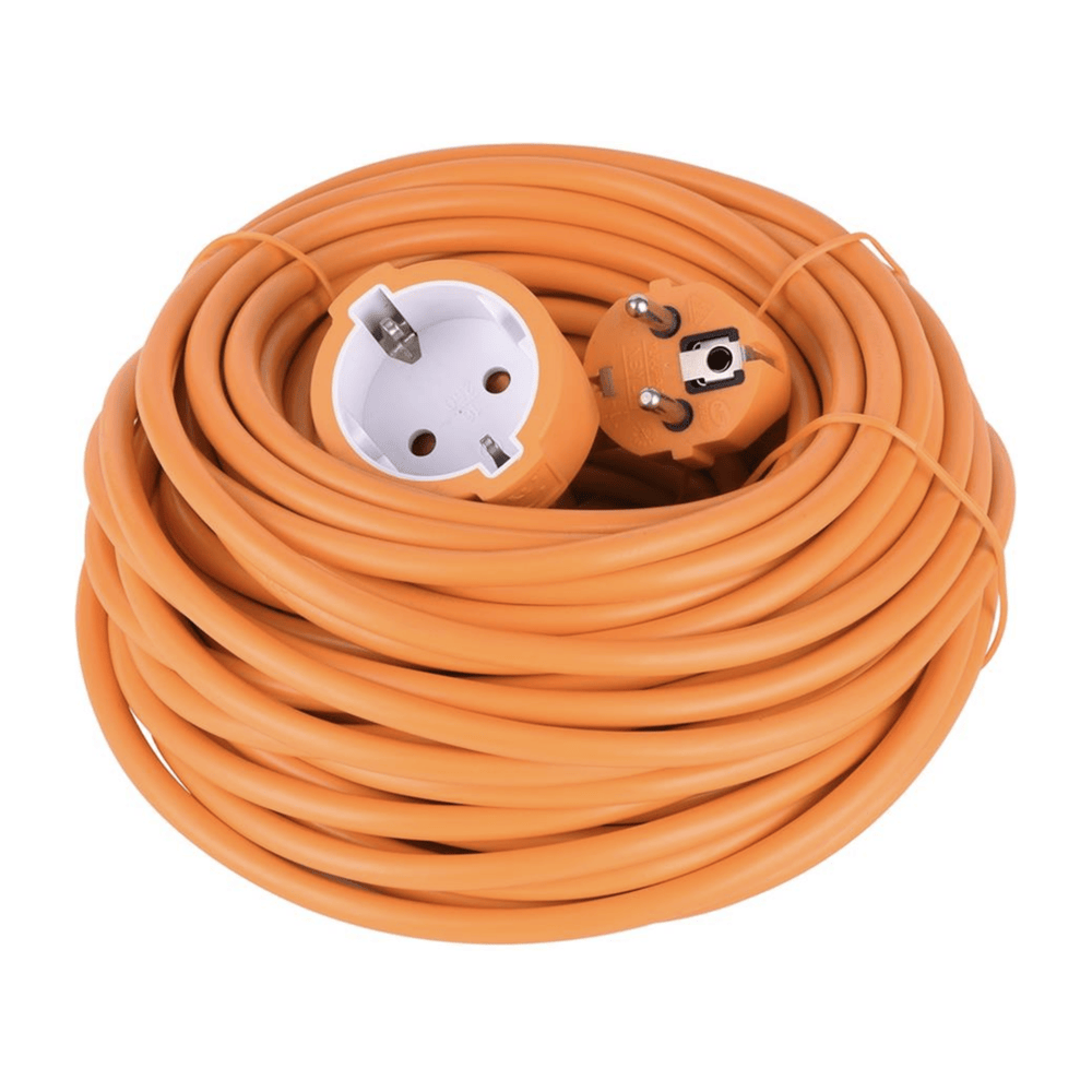 VERLENGSNOER ORANJE 20 MTR 3X1,0MM