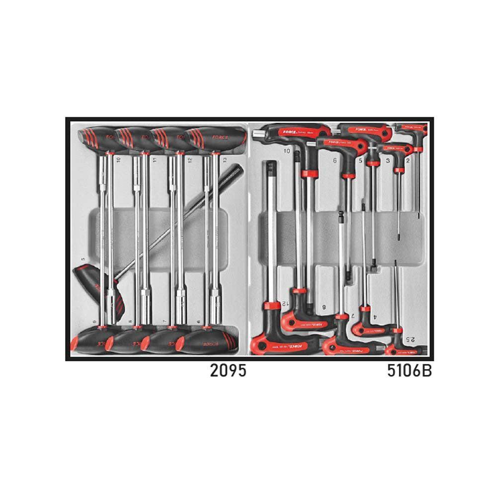 Zwarte Gereedschapswagen 8-lades met 258-delige gereedschappen