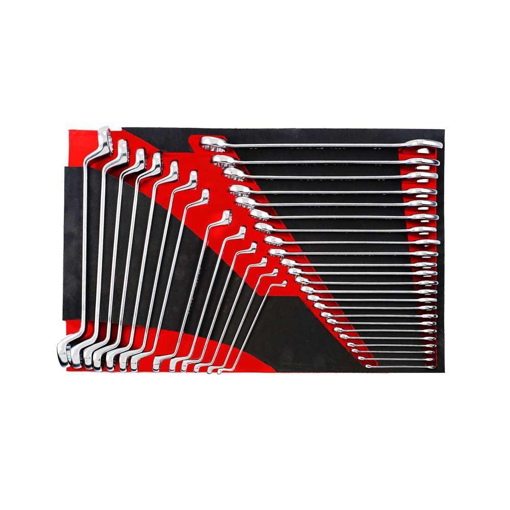 Zwarte Gereedschapswagen 8-lades met 512-delig gereedschap (EVA)