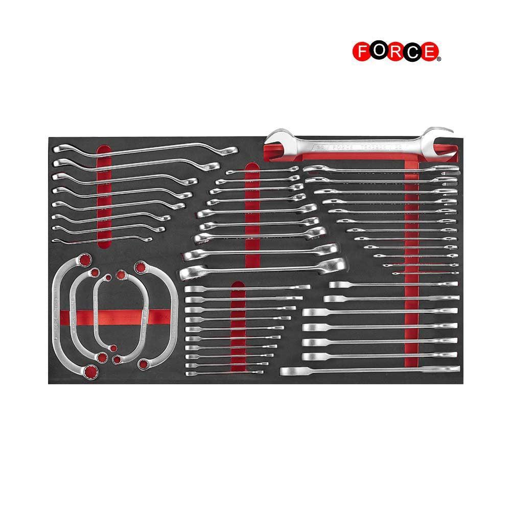 Zwarte jumbo Gereedschapswagen met 8 lades en 607-delig gereedschap (EVA)