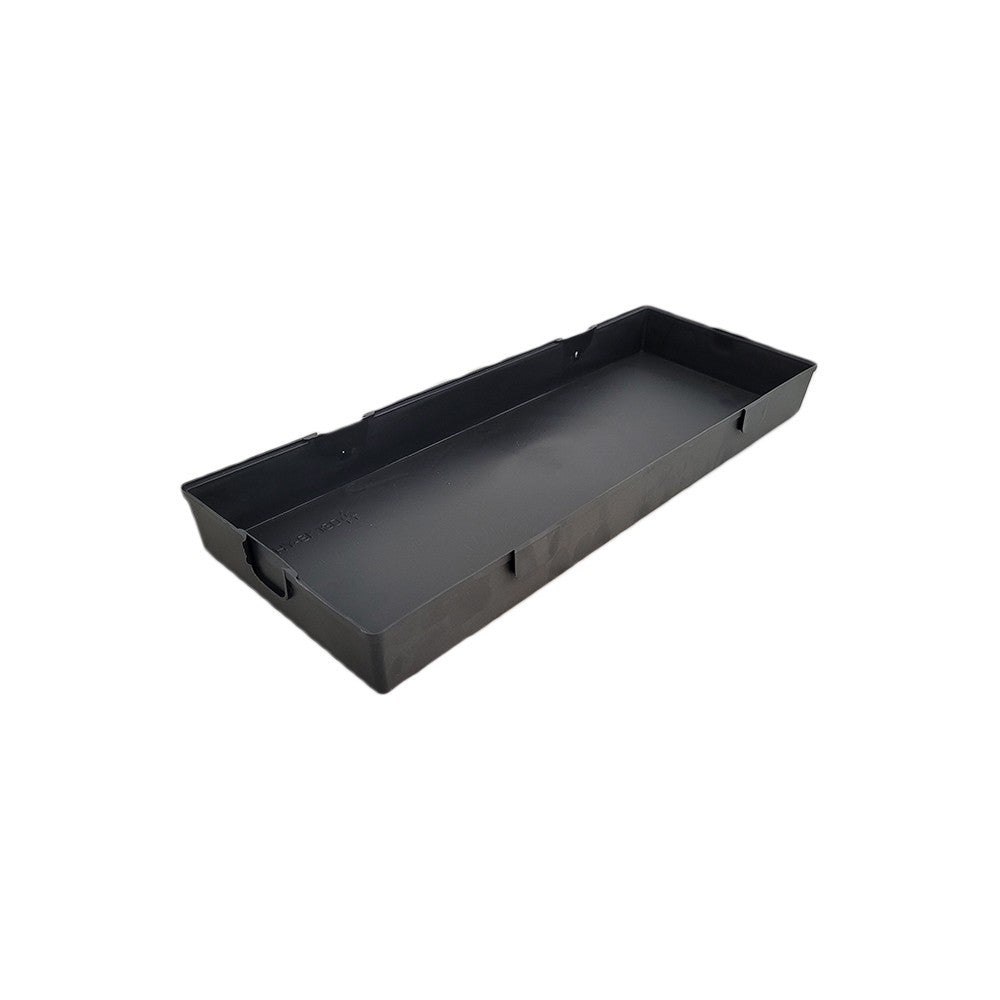 Zwarte plastic doos (zonder deksel)