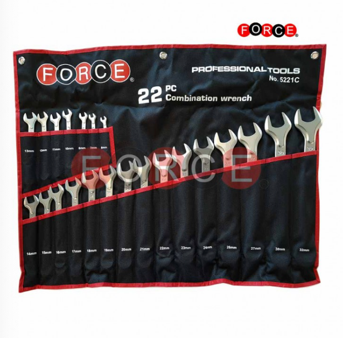 22pc Combination wrench (cloth bag)