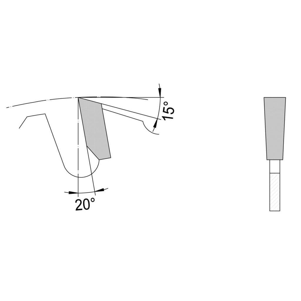 Zaagblad Ø 300 mm, asgat 70 mm, B=3,40 mm, Z=20 Vlaktand SDB, HW