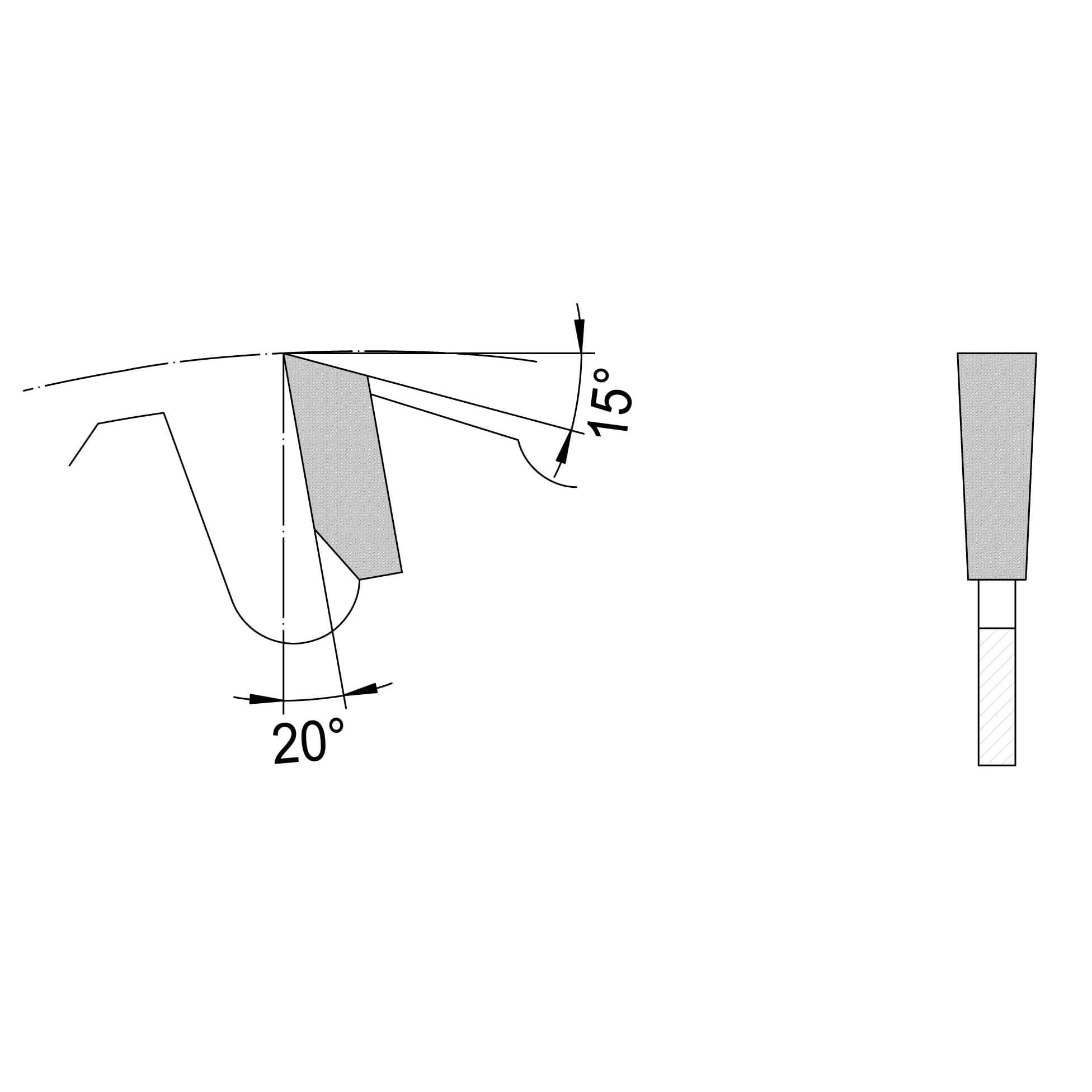 Zaagblad Ø 350 mm, asgat 30 mm, B=3,60 mm, Z=24 Vlaktand SDB, HW