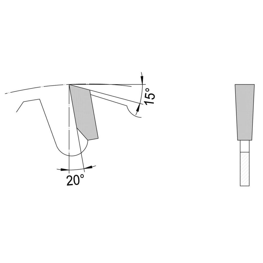 Zaagblad Ø 400 mm, asgat 30 mm, B=5,40 mm, Z=28 Vlaktand SDB, HW