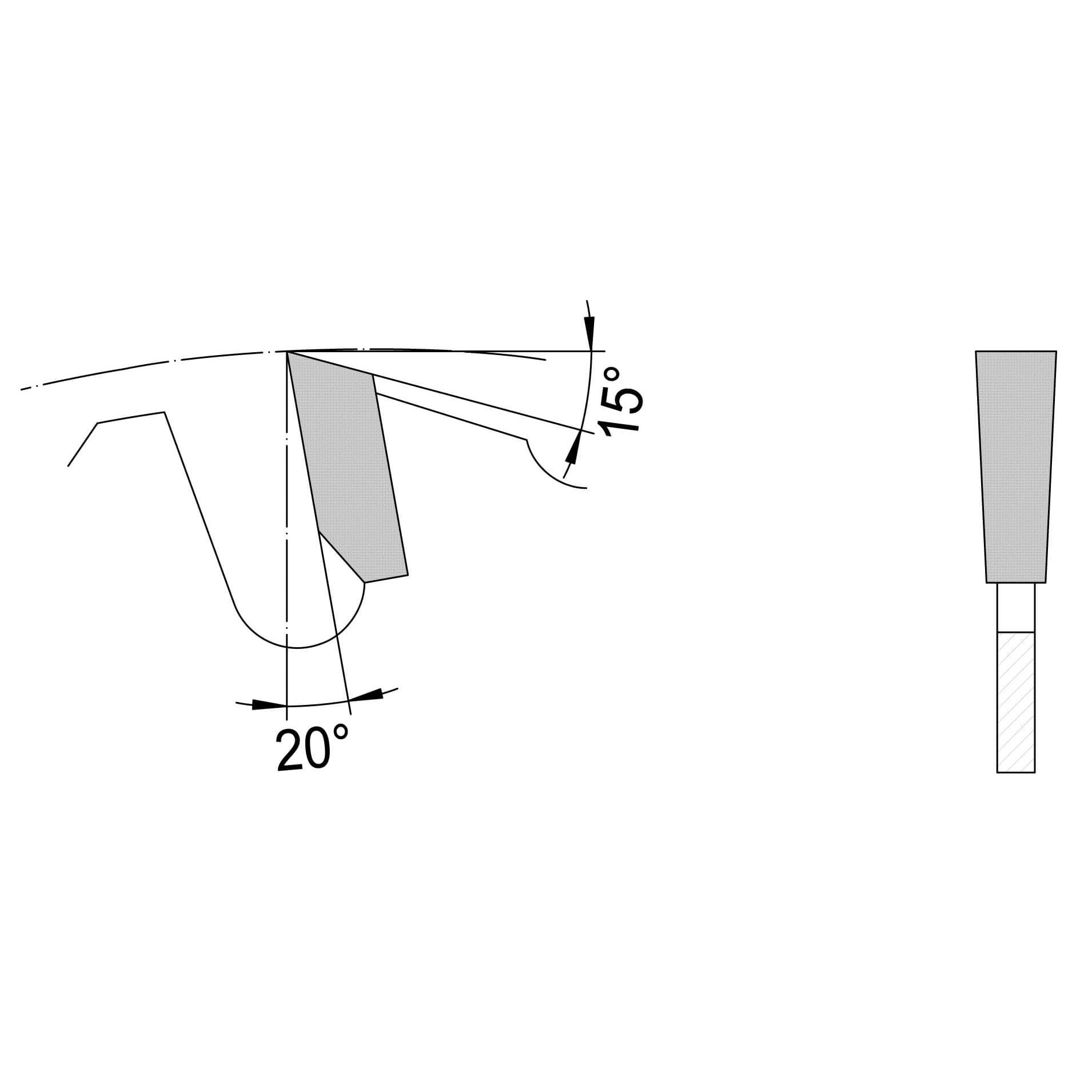 Zaagblad Ø 300 mm, asgat 30 mm, B=4,40 mm, Z=20 Vlaktand SDB, HW
