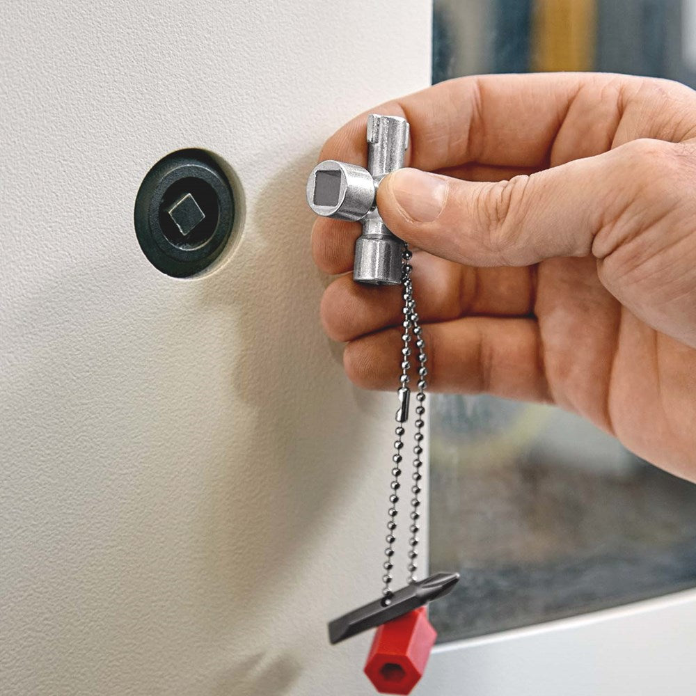 KNIPEX 00 11 02 Schakelkastsleutel voor alle standaard schakelkasten en afsluitsystemen 44 mm-5