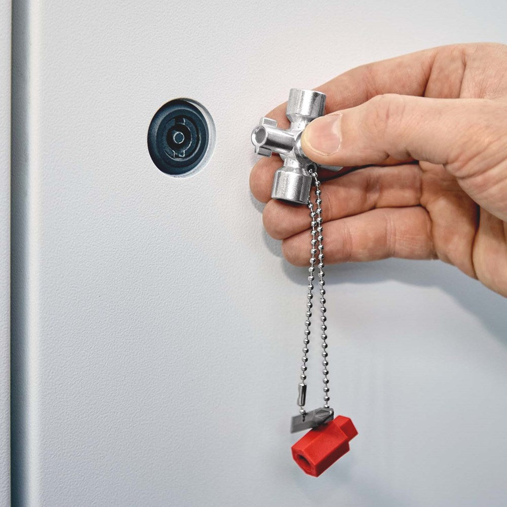 KNIPEX 00 11 02 Schakelkastsleutel voor alle standaard schakelkasten en afsluitsystemen 44 mm-6