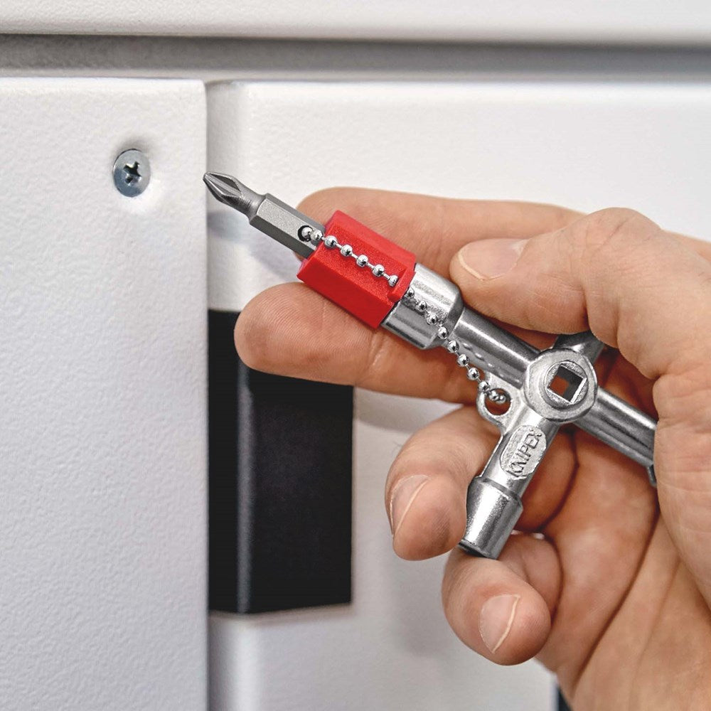 KNIPEX 00 11 03 Schakelkastsleutel voor alle standaard schakelkasten en afsluitsystemen 76 mm-10
