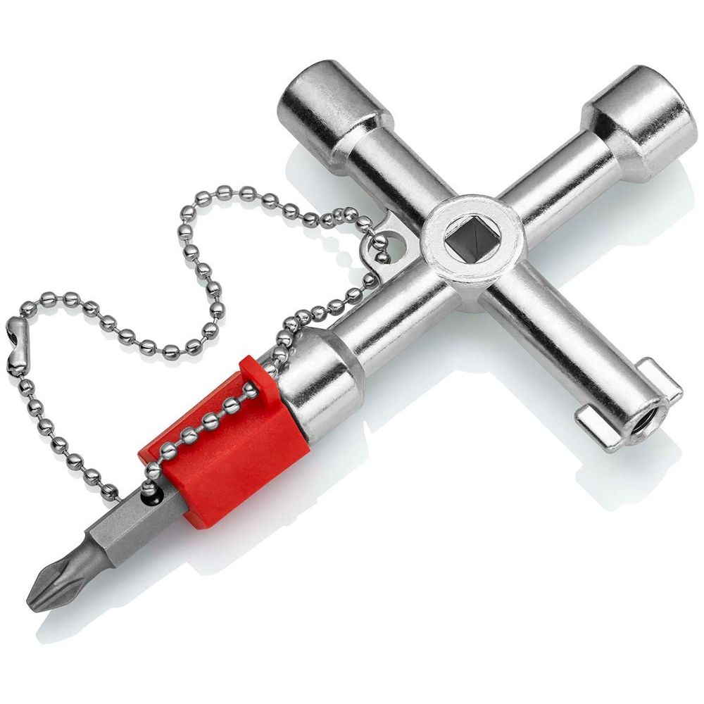 KNIPEX 00 11 03 Schakelkastsleutel voor alle standaard schakelkasten en afsluitsystemen 76 mm-2