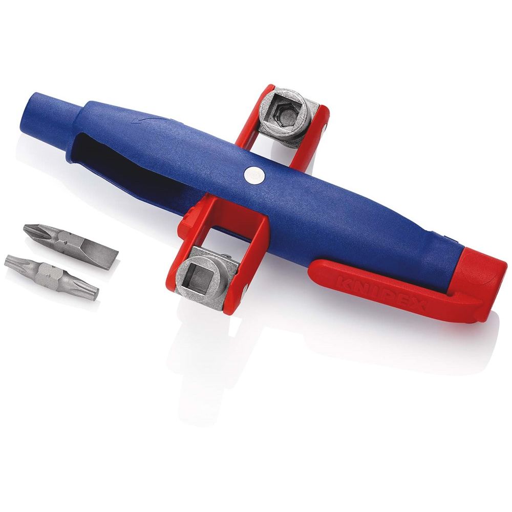 KNIPEX 00 11 07 Stiftschakelkastsleutel voor alle standaard schakelkasten en afsluitsystemen 145 mm-3