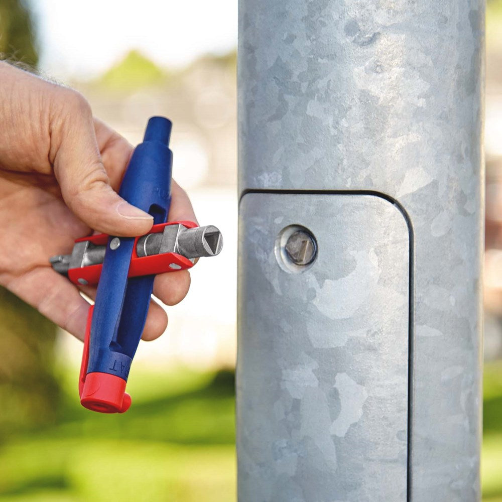KNIPEX 00 11 07 Stiftschakelkastsleutel voor alle standaard schakelkasten en afsluitsystemen 145 mm-5