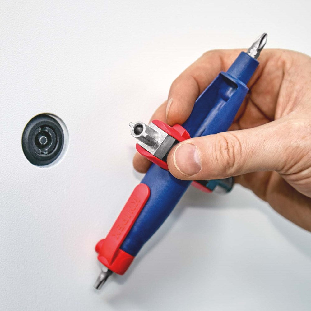 KNIPEX 00 11 07 Stiftschakelkastsleutel voor alle standaard schakelkasten en afsluitsystemen 145 mm-8