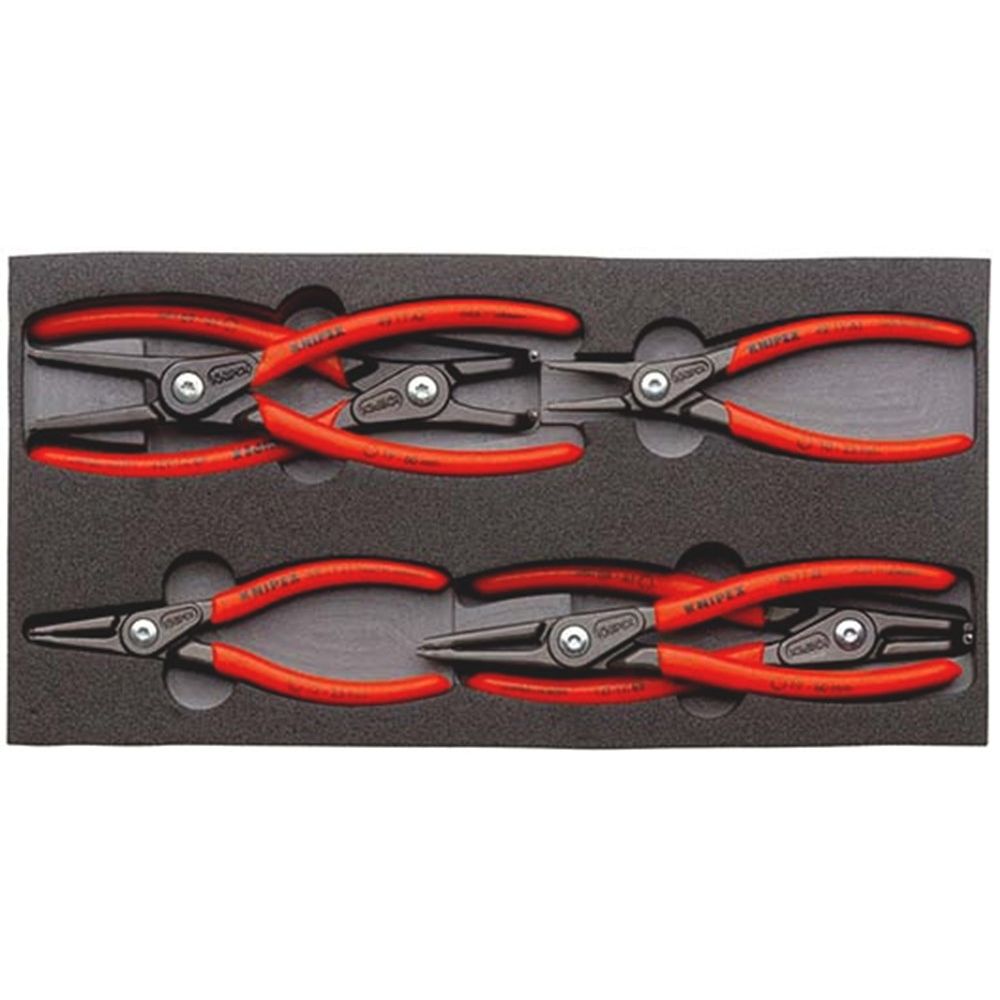 KNIPEX 00 20 01 V02 Precisie-borgveertangenset met schuimrubberen inlay-0