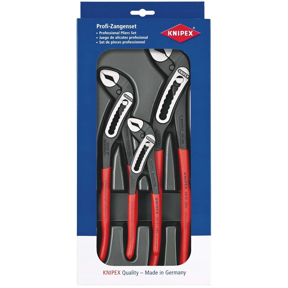 KNIPEX 00 20 09 V03 Alligator®-set 1 x 87 01 150, 1 x 87 01 250, 1 x 87 01 300 (zelfbedieningskaart-0