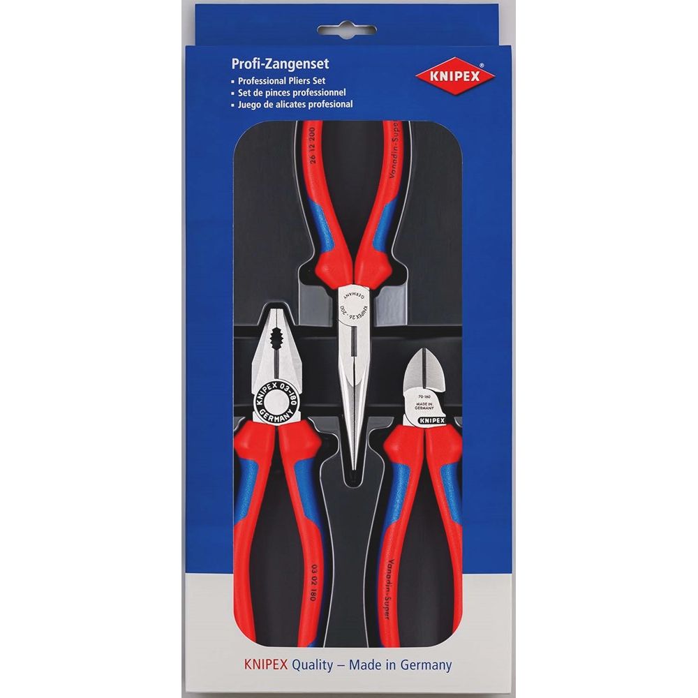 KNIPEX 00 20 11 Montage-set 1 x 87 01 150, 1 x 87 01 250, 1 x 87 01 300 (zelfbedieningskaart/bliste-0