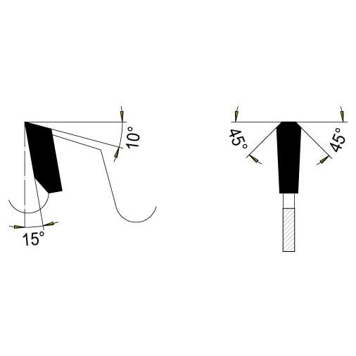 Zaagblad Ø 225 mm, asgat 60 mm, B=1,70 mm, Z=28 Trapezium Tand, HW