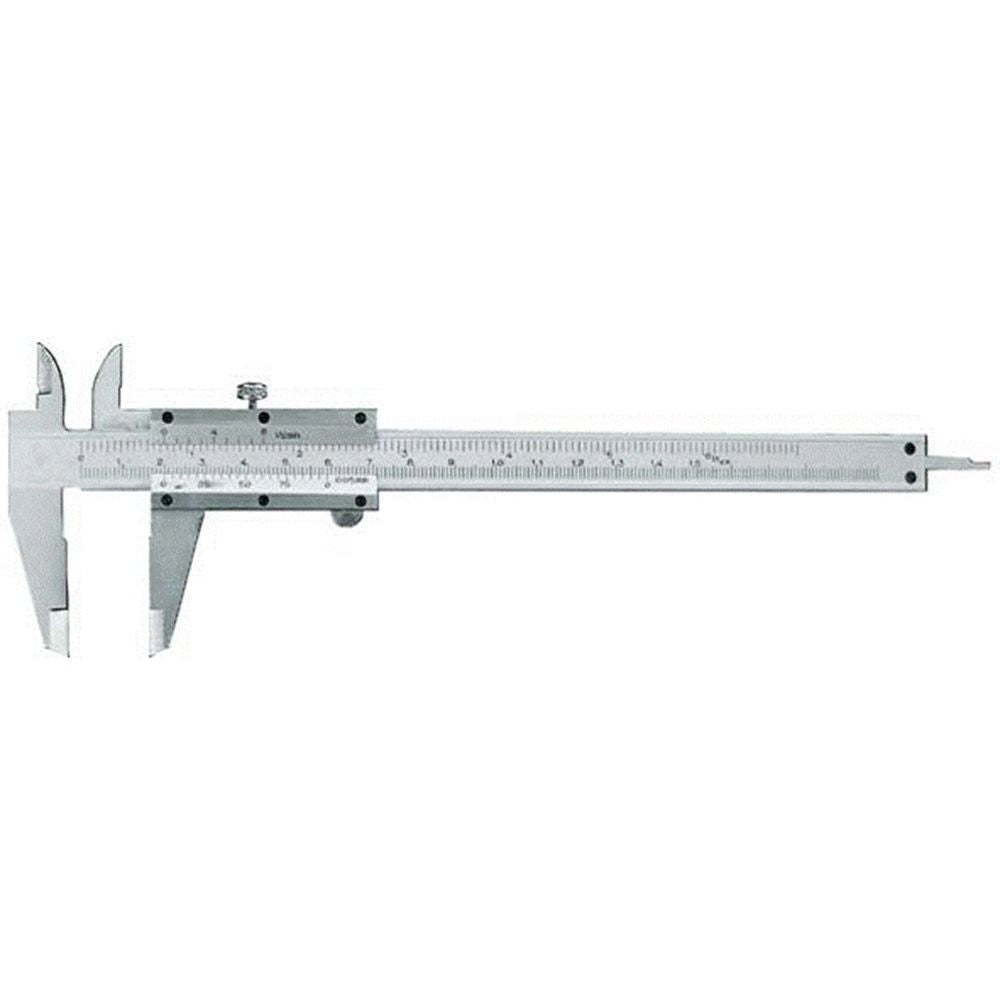 Schuifmaat "ECONOMY" WS 150x40mm met vastzetschroef, mat verchroomd in etui-0