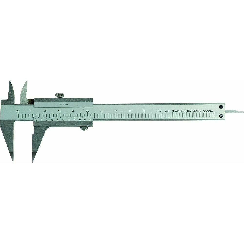 Schuifmaat RVS klein 100x30mm extra spitse snavel met zetschroef in etui-0