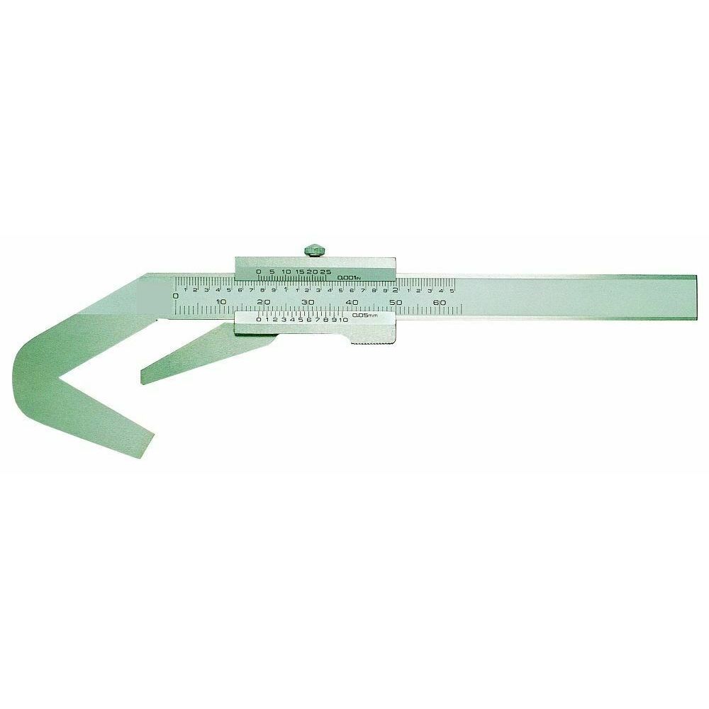 Analoge driepunts schuifmaat 4-40mm Nonius 1/20" onder en 1/128" boven-1