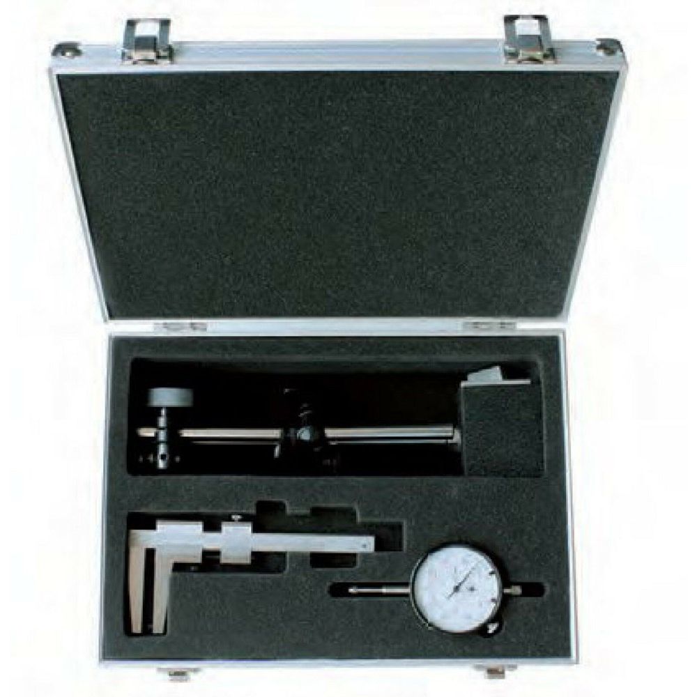 Prufsatz 3-tlg. fur Autowerkst analog Bremsscheiben+Rundlauf, im Alu-Koffer-0