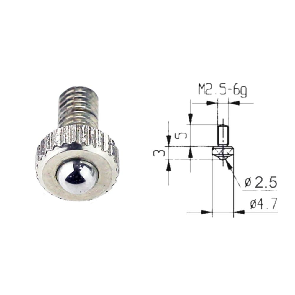 Meetinzet voor meetklok diameter 4,5mm, Radius 3/32"-0