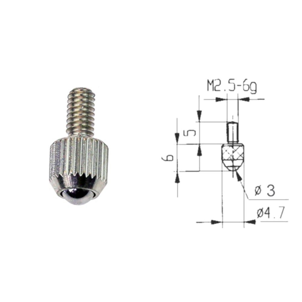 Meetinzet voor meetklok radius diameter 3mm-0