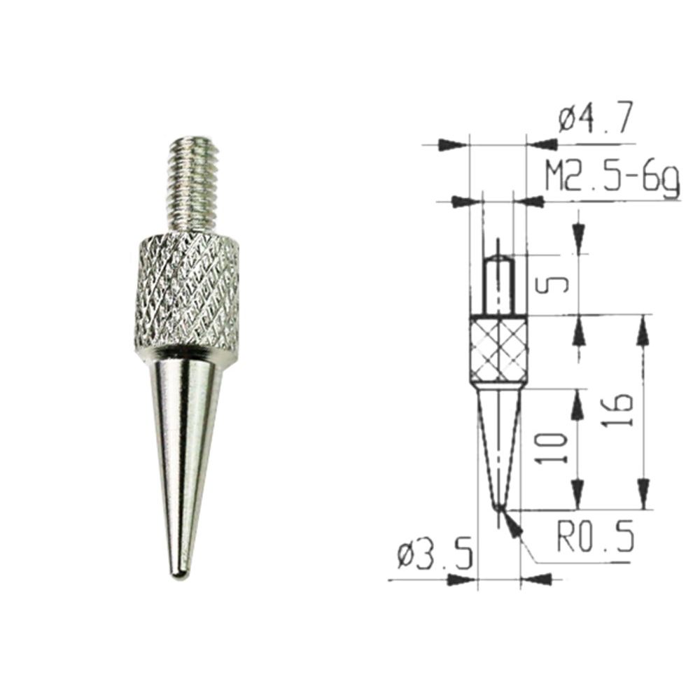 Meetinzet voor meetklok punten 0,5mm, ø 3,5-0