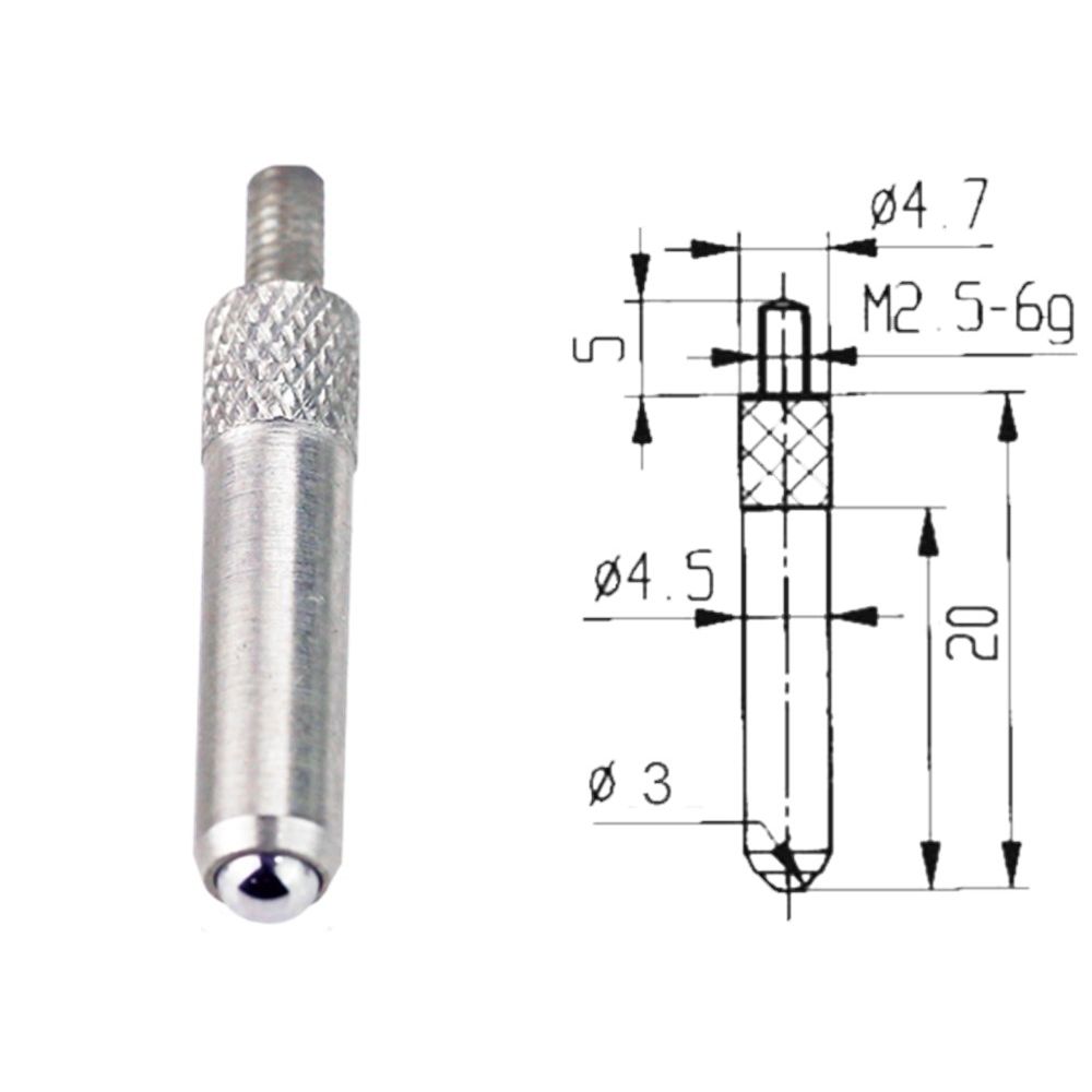 Meetinzet voor meetklok diameter 4,5mm-0