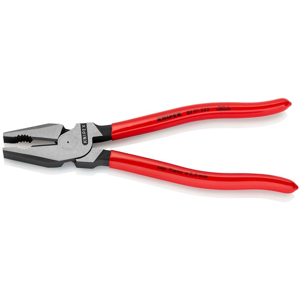KNIPEX 02 01 225 Kracht-Kombitang met kunststof bekleed zwart geatramenteerd 225 mm-2