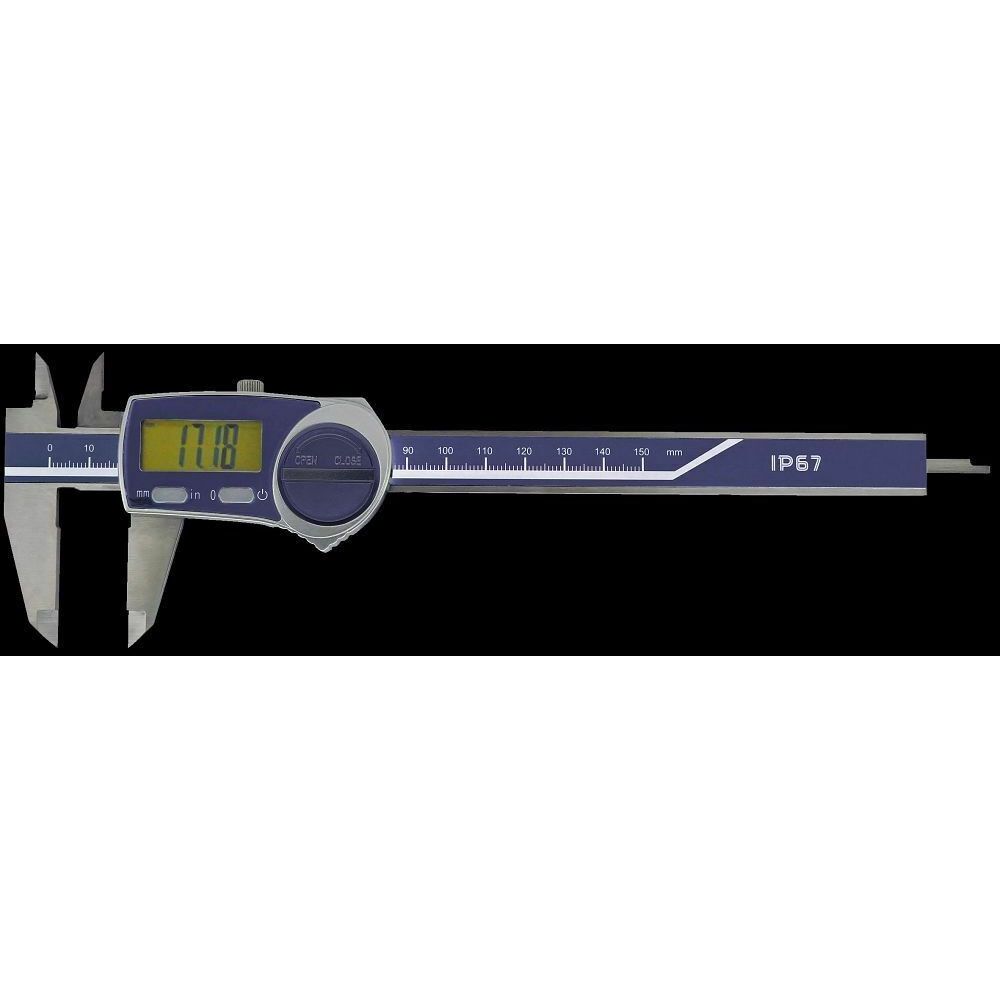 Digitale schuifmaat 300x60mm IP67 RVS mm/inch, afl. 0,01mm/0,0005"-0