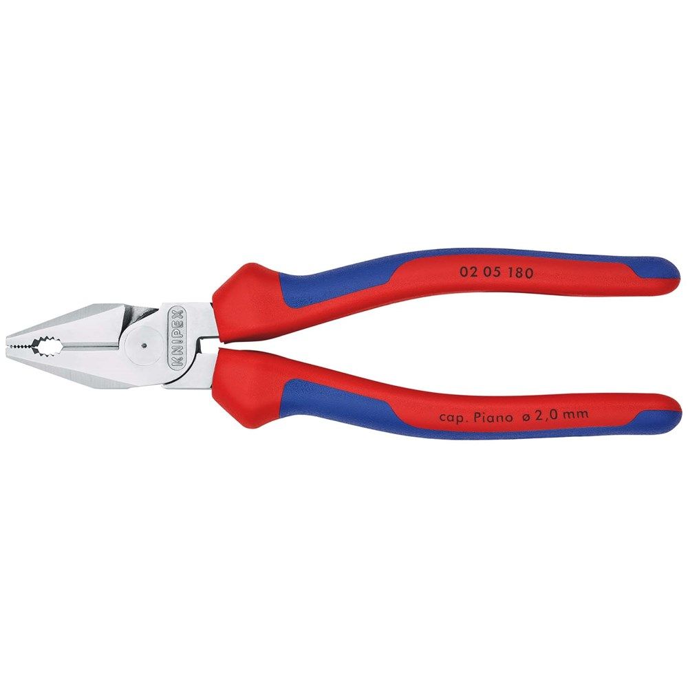 KNIPEX 02 05 180 Kracht-Kombitang met meer-componentengrepen verchroomd 180 mm-0