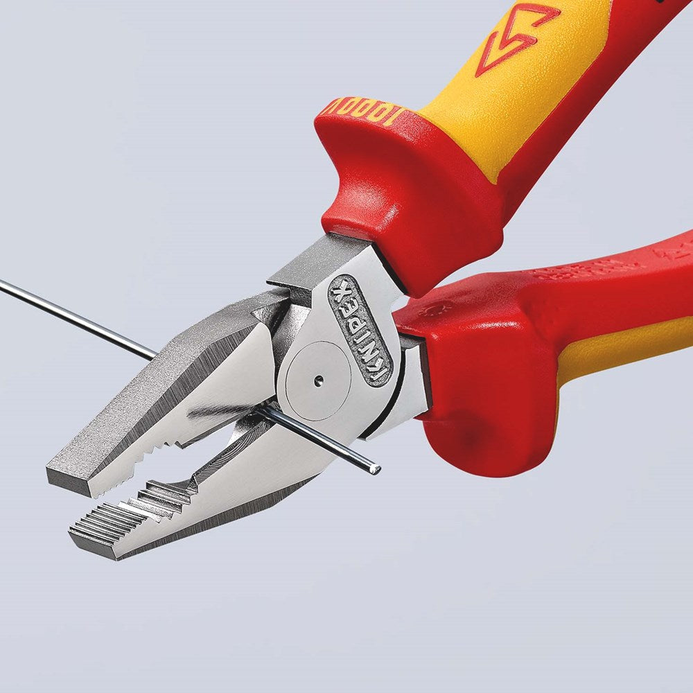 KNIPEX 02 06 180 Kracht-Kombitang geïsoleerd met meer-componentengrepen, VDE-getest verchroomd 180 m-5