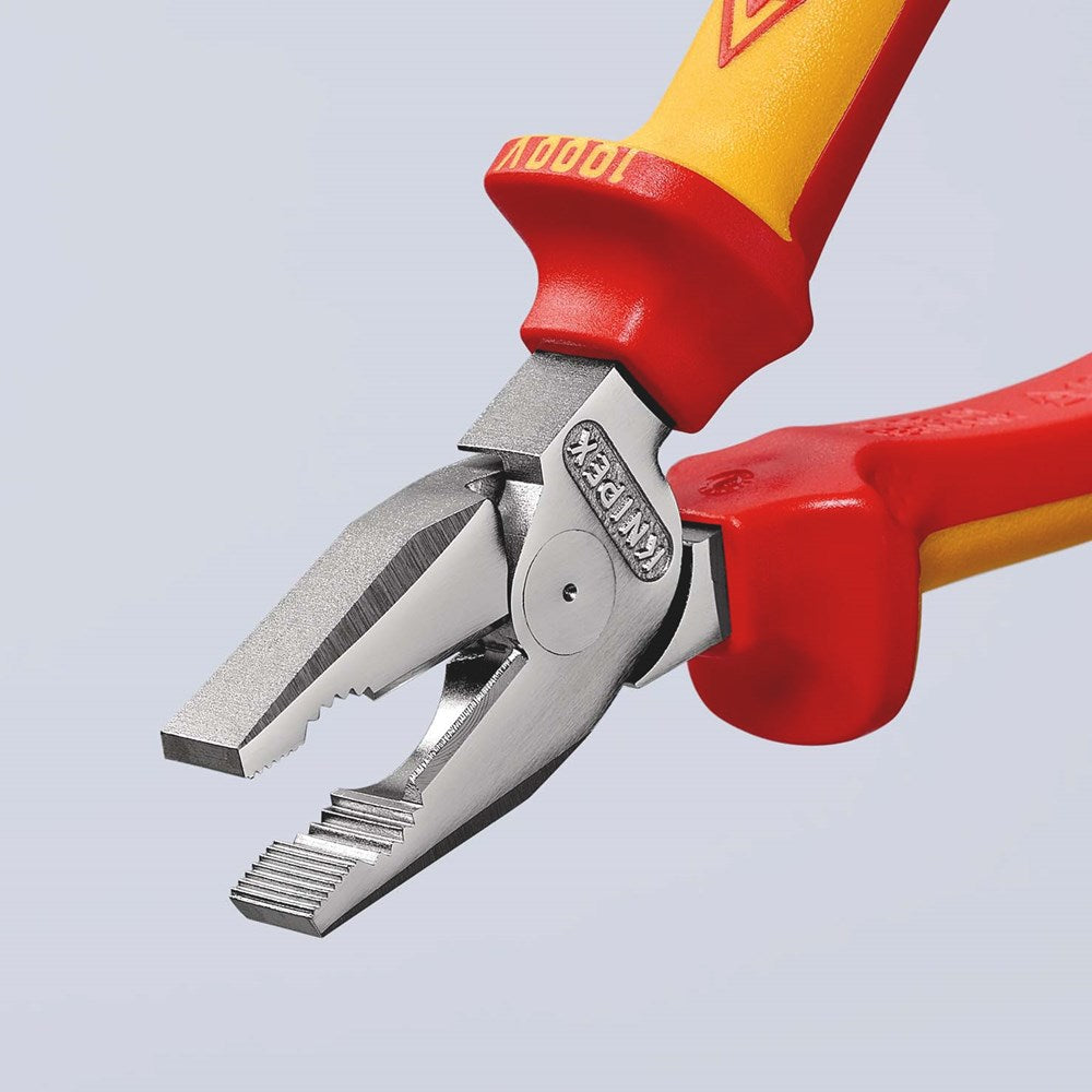 KNIPEX 02 06 180 Kracht-Kombitang geïsoleerd met meer-componentengrepen, VDE-getest verchroomd 180 m-10