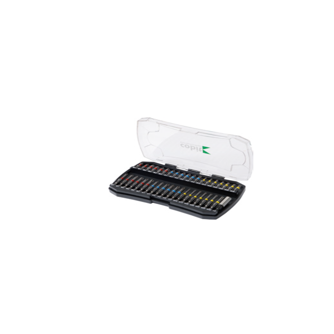 39-delige bitset, 50 en 25mm magn bit houder, PH1/2/3 PZ1/2/3 TX10/15/20/25/30-0