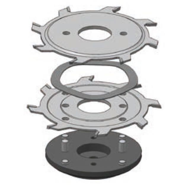Voorritszaagblad Ø 80 mm, asgat 20 mm, B=2,8-3,6 mm, Z=2×8 Wisseltand, HW