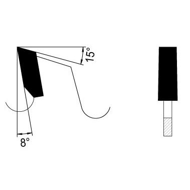 Voorritszaagblad Ø 127 mm, asgat 45 mm, B=4,0-5,2 mm, Z=24 F Kon., HW