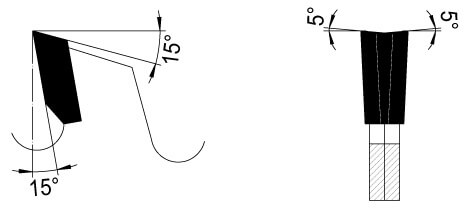 Voorritszaagblad Ø 120 mm, asgat 50 mm, B=2,8-3,8 mm, Z=2×12 Wisseltand, HW