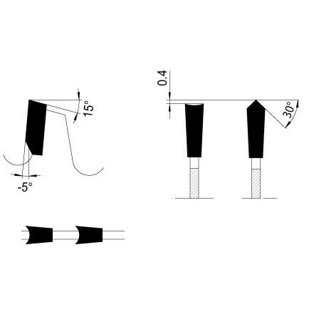 Soundstar Zaagblad Ø 303 mm, asgat 30 mm, B=3,20 mm, Z=60 HDF Neg., HW