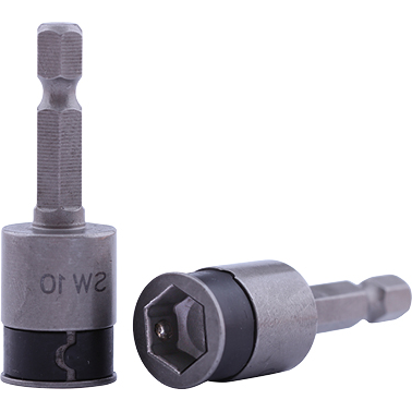 1/4 dopsleutel SW3/8mm 6-kant met klem--0