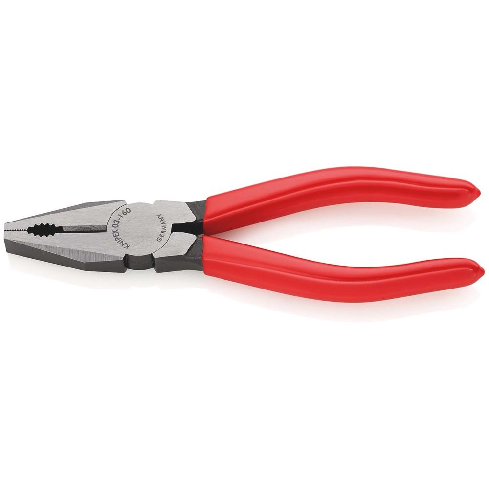 KNIPEX 03 01 160 Kombitang met kunststof bekleed zwart geatramenteerd 160 mm-0