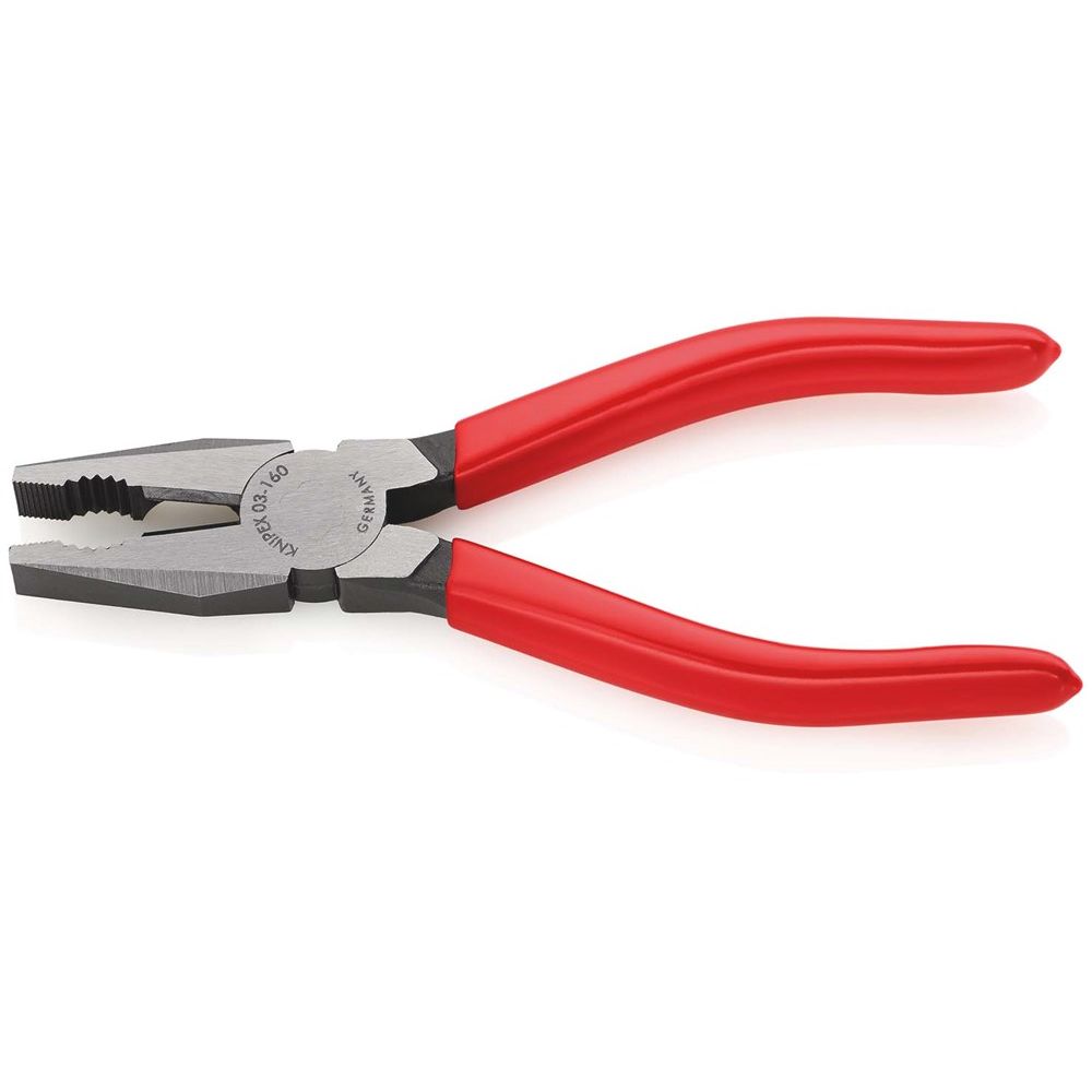 KNIPEX 03 01 160 Kombitang met kunststof bekleed zwart geatramenteerd 160 mm-2