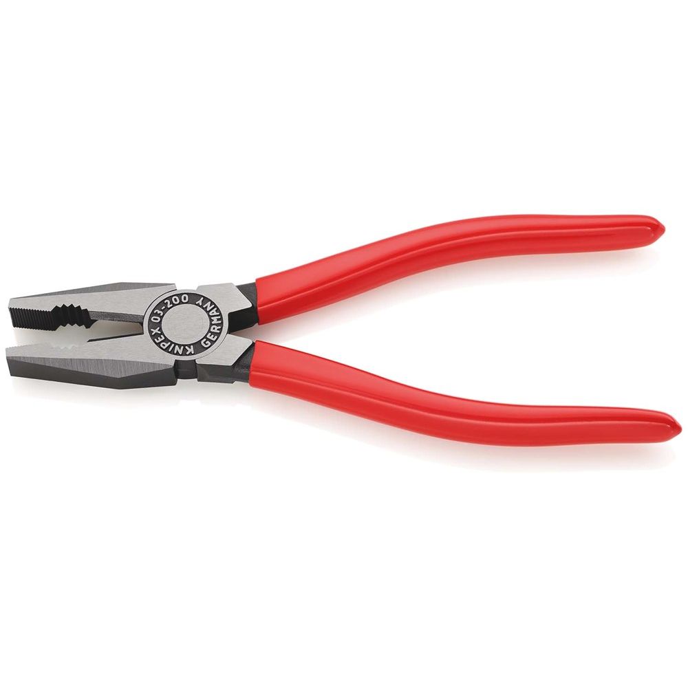 KNIPEX 03 01 200 Kombitang met kunststof bekleed zwart geatramenteerd 200 mm-2