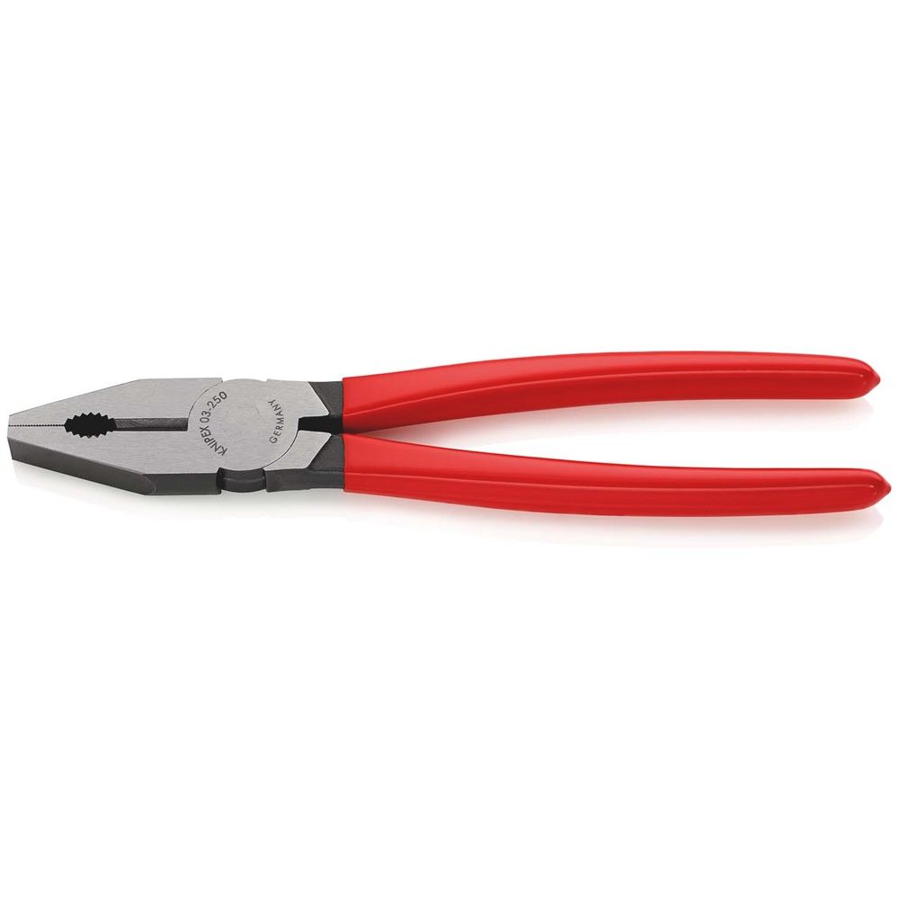 KNIPEX 03 01 250 Kombitang met kunststof bekleed zwart geatramenteerd 250 mm-0