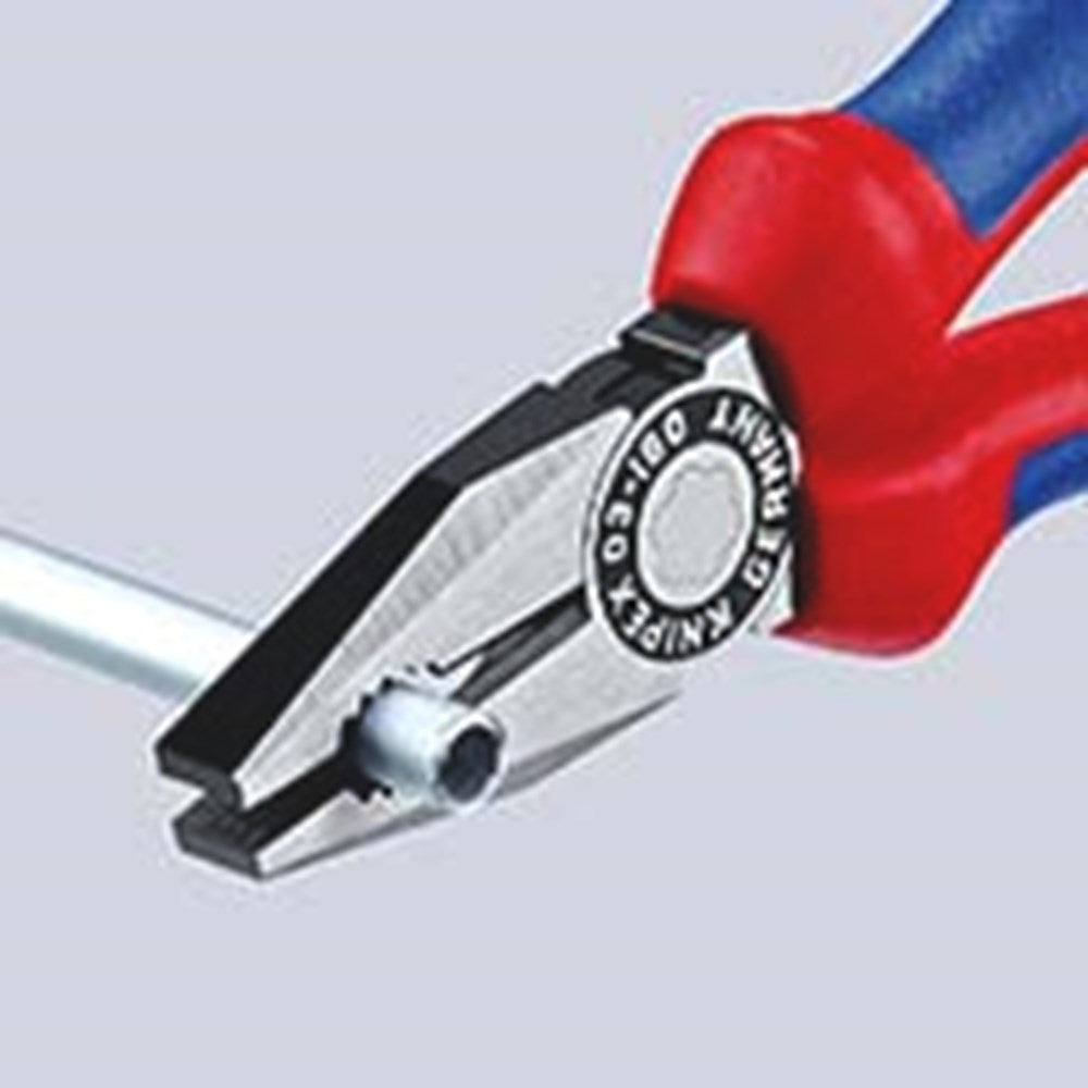 KNIPEX 03 02 180 Kombitang met meer-componentengrepen zwart geatramenteerd 180 mm-4