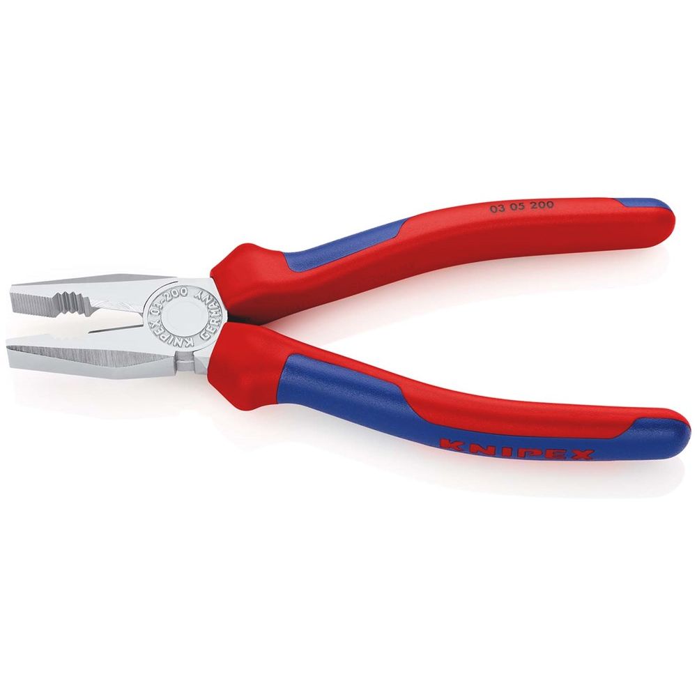 KNIPEX 03 05 200 Kombitang met meer-componentengrepen verchroomd 200 mm-2