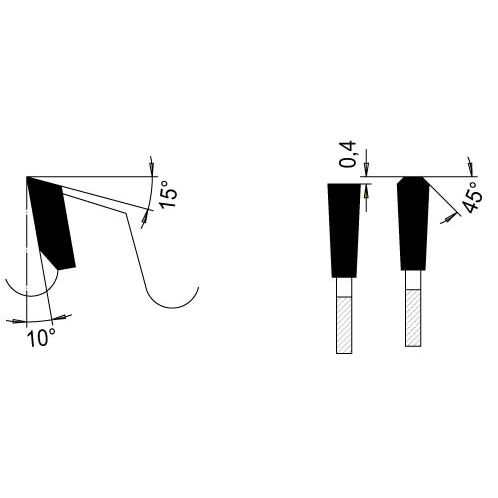 Zaagblad Ø 550 mm, asgat 30 mm, B=5,00 mm, Z=72 TF Pos., HW