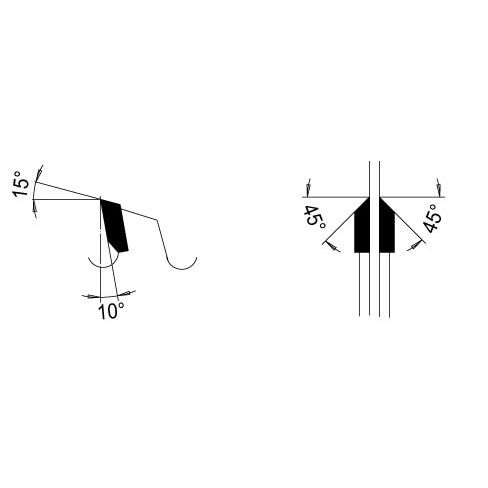 Zaagblad Ø 103 mm, asgat 32 mm, B=2,10 mm, Z=24E 45°, HW
